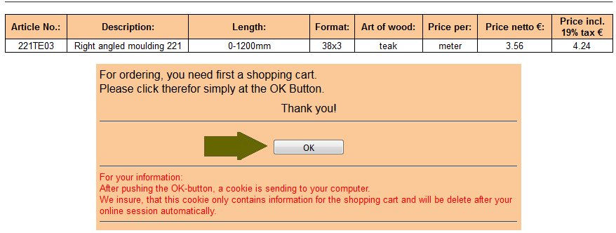 Create cart with a cookie